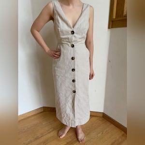 Boutique Linen Sleeveless Dress